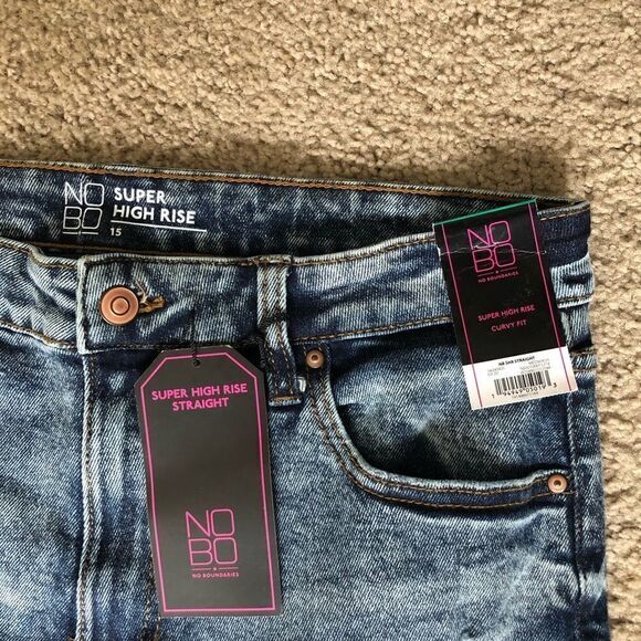 Vintage High Rise Straight Denim Jeans - Picture 8 of 10